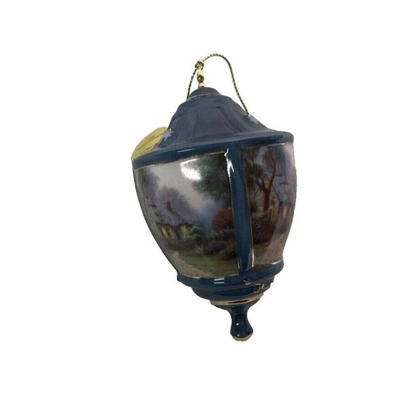 Thomas Kinkade Bradford Editions Heirloom Ornament Lite Cover Fox Glove Cottage - Picture 1 of 7
